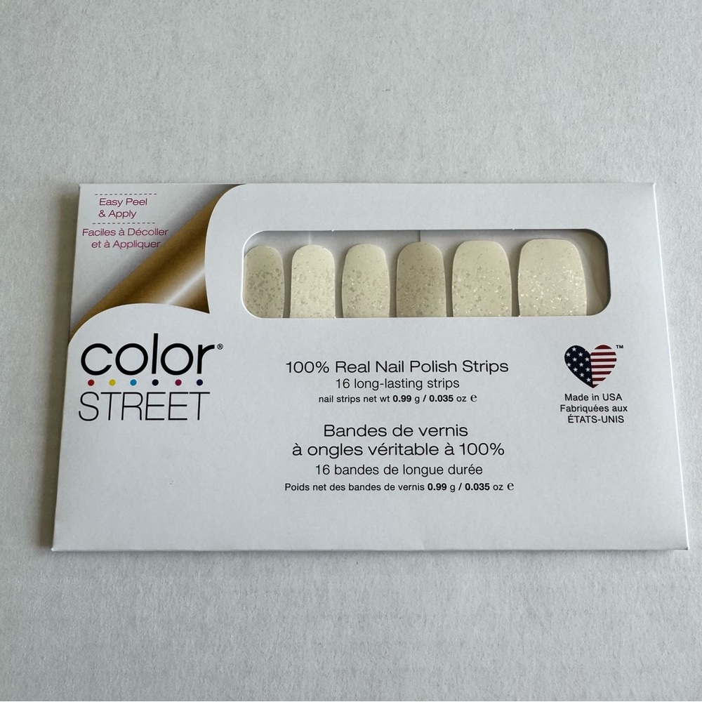 *Retired* Color Street: Over the Moon | White Glitter-Dipped Overlay Sparkle - Picture 3 of 11